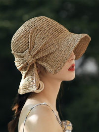 « Die Eleganz des Strohhut Damen Strandhut Sonnenhut Damen – Grace: Ein Must-Have für jeden Sommerlook »