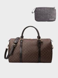 « Die Vielseitigkeit der Laila: Reisetasche Groß Wochenende Tasche Arbeitstasche Handtasche Umhängetasche XXL Sporttasche für Damen und Herren in Braun/Grau »