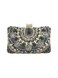 « Die Eleganz der Talia: Abendtasche Hochzeitstasche Party Tasche Handtasche Damen Schultertaschen Schwarz/Weiss »