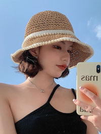 « Scarlett: Der ultimative Strohhut Damen Strandhut Sonnenhut für stilvolle Sommerlooks »
