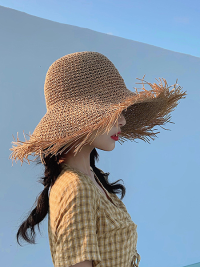 « Stilvoll Geschützt: Der Ophel Strohhut Damen Strandhut Sonnenhut Damen – Ihr Must-Have Modeaccessoire »