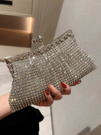 « Die Diana: Luxuriöse Kristall-Diamant-Blingbling-Abendgeldbörse für einen glamourösen Auftritt »