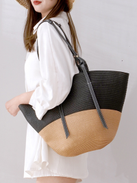 « Große Tasche Damen Frau Sommer Strandtasche Strohsack – Sol: Ihr perfekter Modebegleiter für den Sommer »