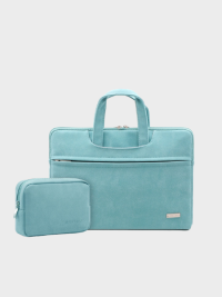 « Stil trifft auf Funktionalität: Die Heily Laptoptasche Arbeitstasche für Damen und Herren in Rosa, Grau und Blau »